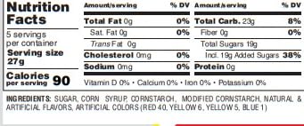 Gurley's Natural Fruit Flavored Gummy Candies (Pack of 12)