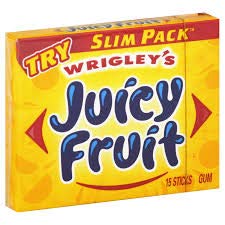 Juicy Fruit Gum, Slim Pack (8 Count)