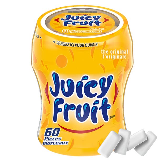 Canada Imported Juicy Fruit Sugar-Free Gum, 360 Pieces