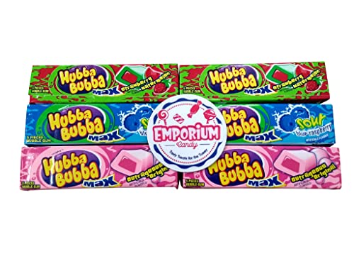 2 Pack Assortment: Sour Blue Raspberry, Original, Strawberry & Watermelon Gum