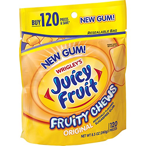 Juicy Fruit Sugar-Free Fruity Gum - 120 Pieces